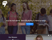 Tablet Screenshot of boo2bullying.org